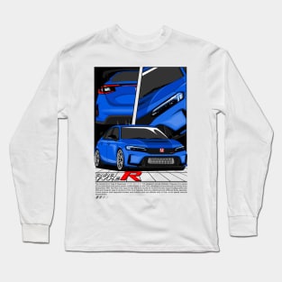 Civic Type R 2023 (Blue) Long Sleeve T-Shirt